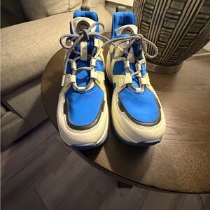 MICHAEL Michael Kors Blue and Cream Athletic Shoes